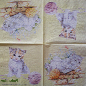 Spielende Katzen Avec